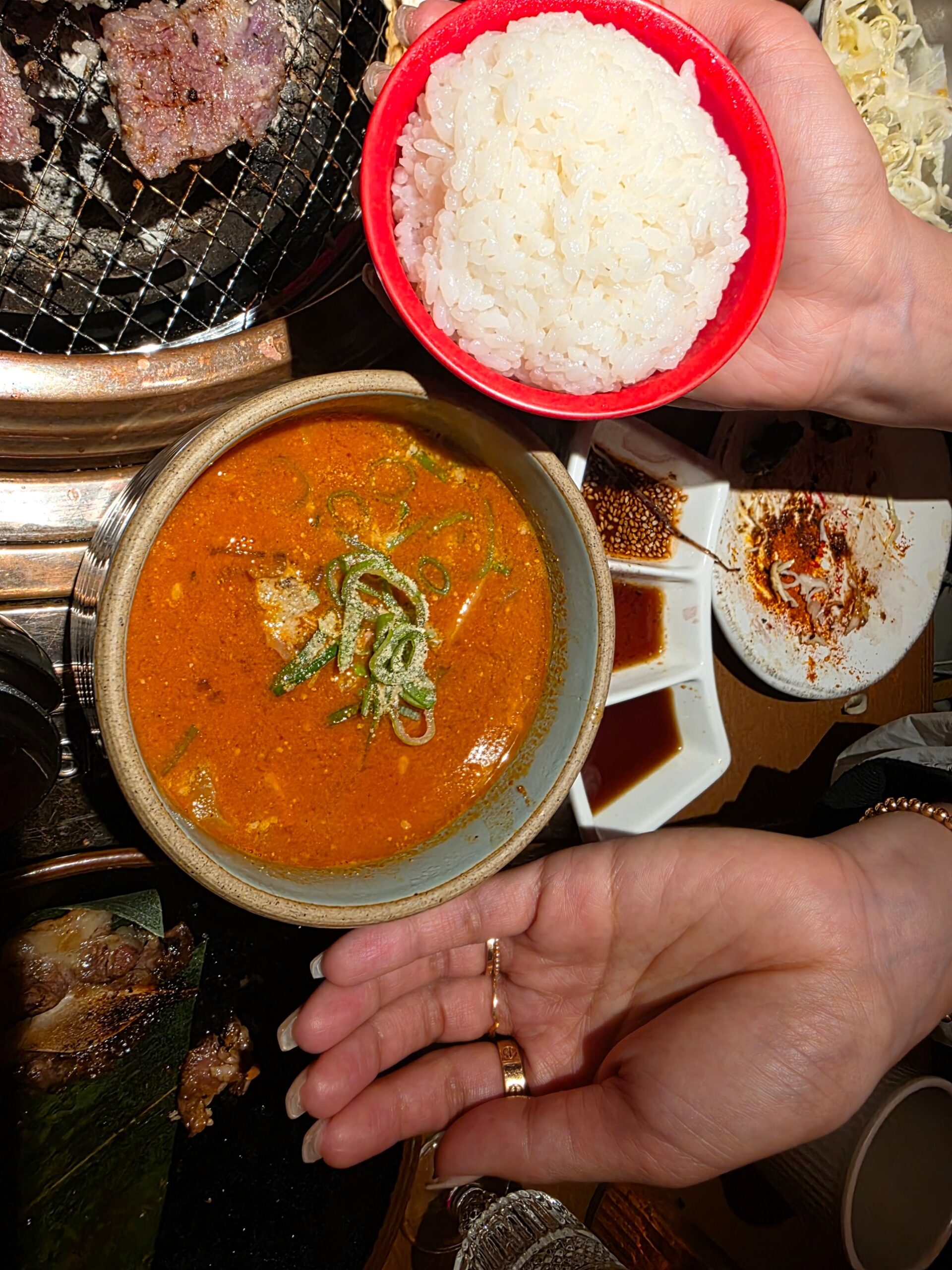 순대국밥과 공깃밥 한 상